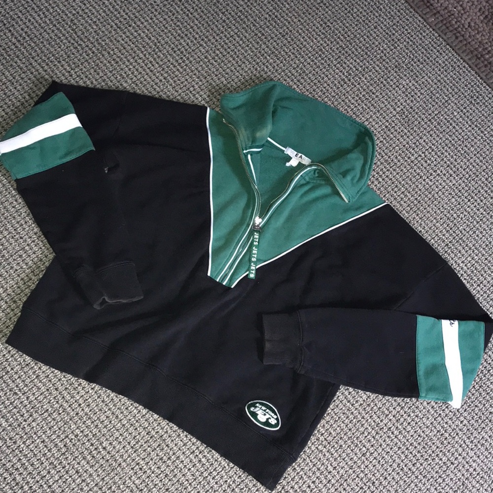 New York Jets Green and Black Women's Sweatshirt